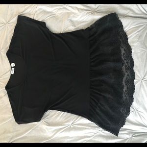 Black lace top
